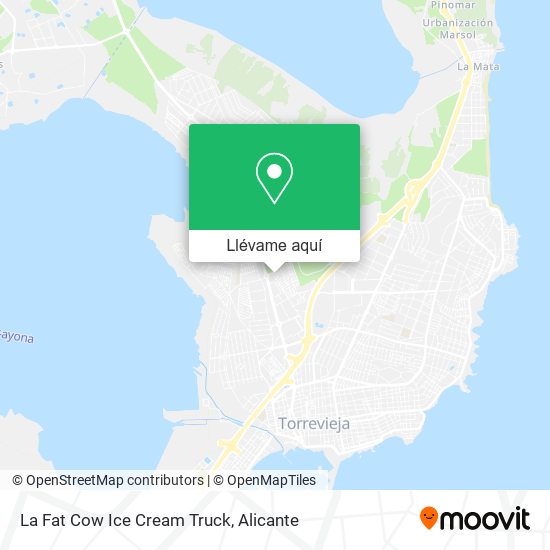 Mapa La Fat Cow Ice Cream Truck