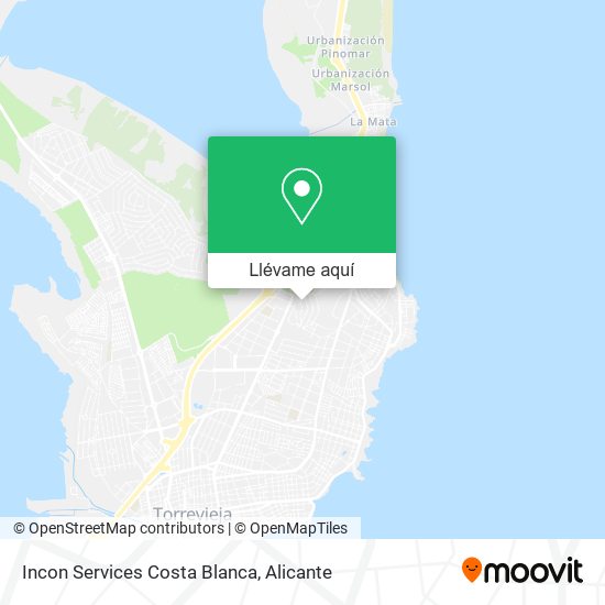 Mapa Incon Services Costa Blanca