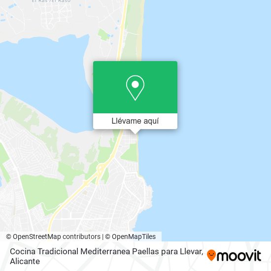 Mapa Cocina Tradicional Mediterranea Paellas para Llevar