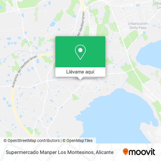 Mapa Supermercado Manper Los Montesinos