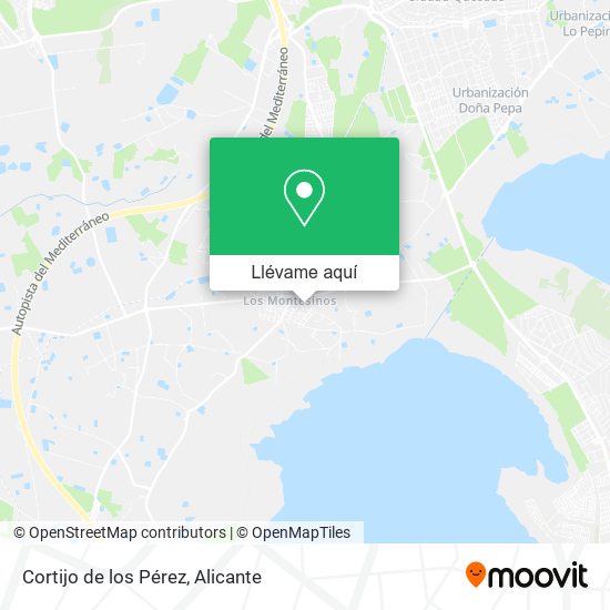 Mapa Cortijo de los Pérez