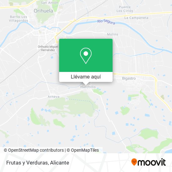 Mapa Frutas y Verduras