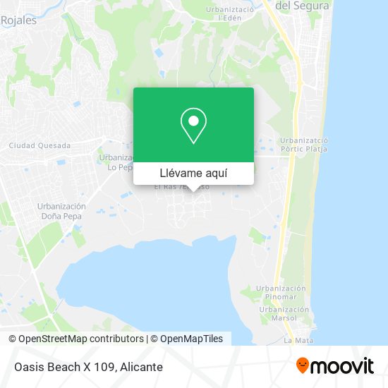 Mapa Oasis Beach X 109