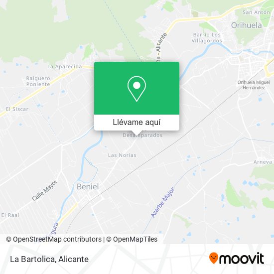 Mapa La Bartolica