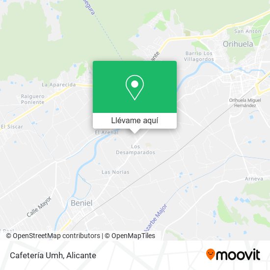 Mapa Cafetería Umh