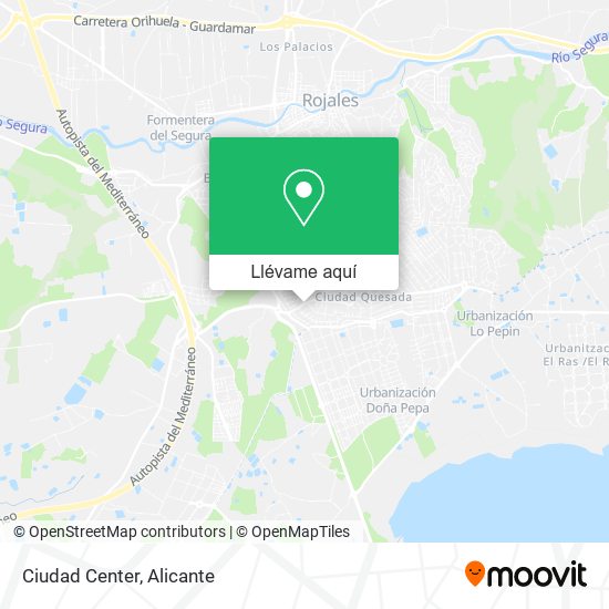 Mapa Ciudad Center
