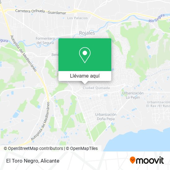Mapa El Toro Negro