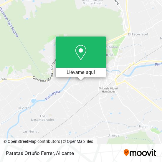 Mapa Patatas Ortuño Ferrer
