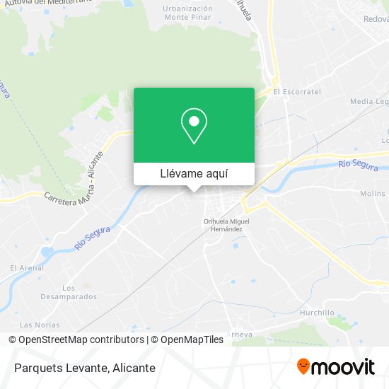 Mapa Parquets Levante