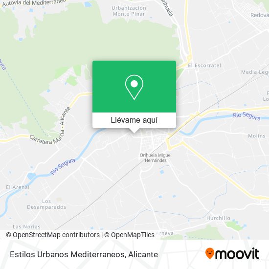 Mapa Estilos Urbanos Mediterraneos