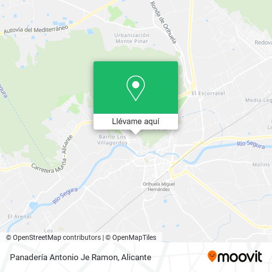 Mapa Panadería Antonio Je Ramon