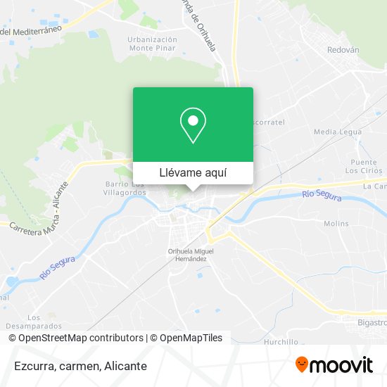 Mapa Ezcurra, carmen