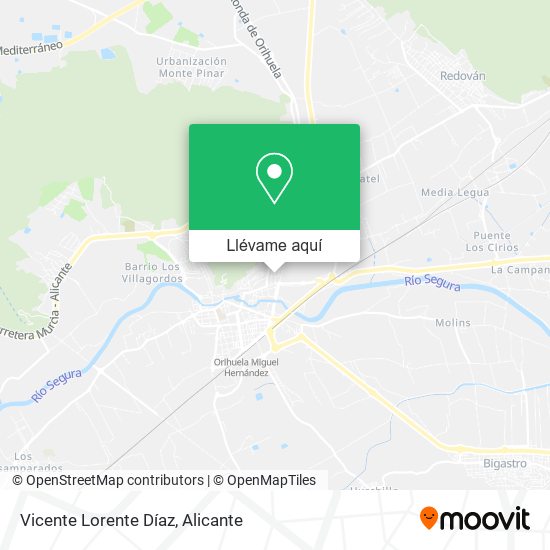 Mapa Vicente Lorente Díaz