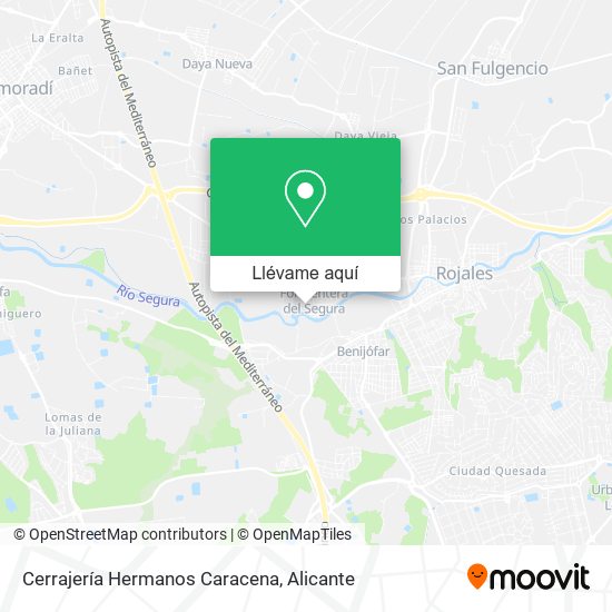 Mapa Cerrajería Hermanos Caracena