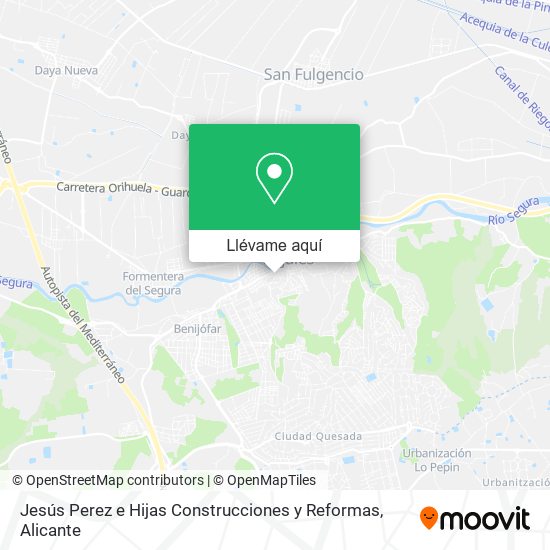 Mapa Jesús Perez e Hijas Construcciones y Reformas