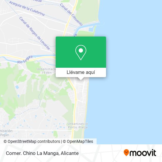 Mapa Comer. Chino La Manga