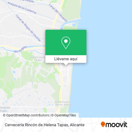 Mapa Cervecería Rincón de Helena Tapas