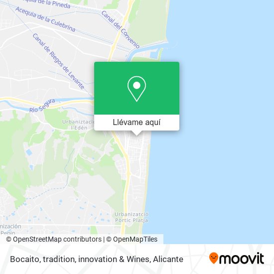 Mapa Bocaito, tradition, innovation & Wines