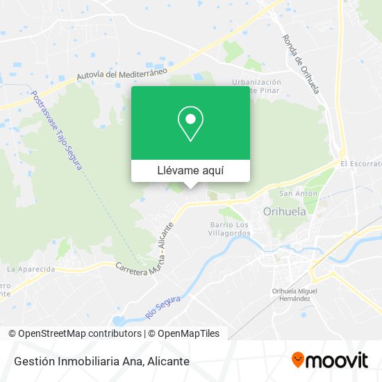 Mapa Gestión Inmobiliaria Ana