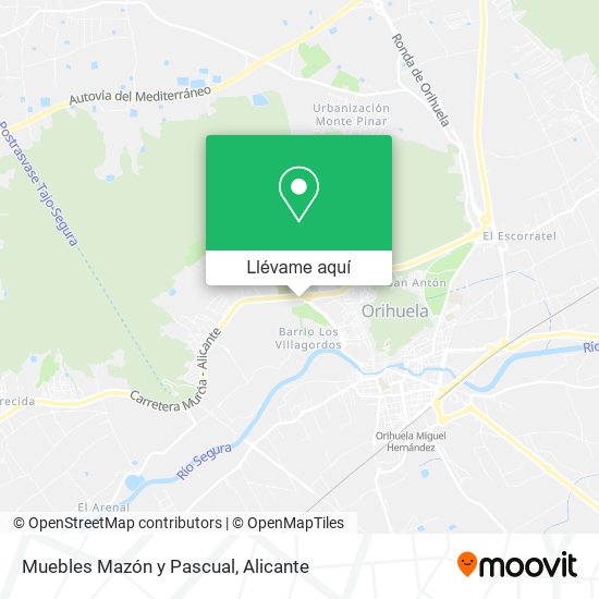 Mapa Muebles Mazón y Pascual