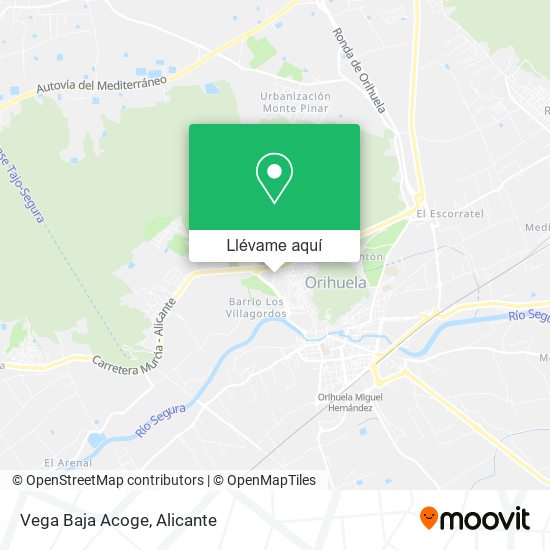 Mapa Vega Baja Acoge