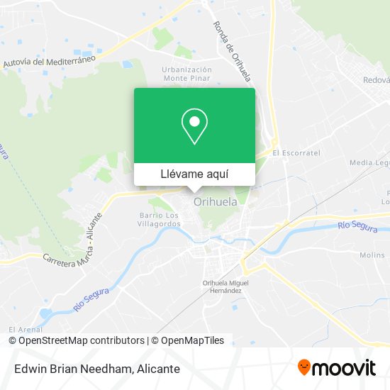 Mapa Edwin Brian Needham