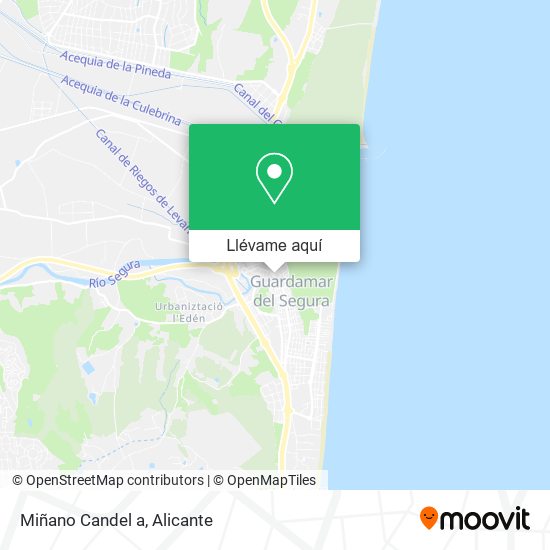 Mapa Miñano Candel a