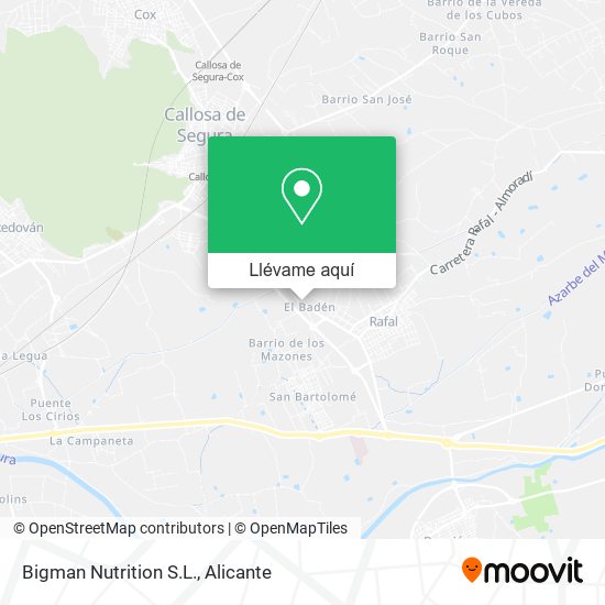 Mapa Bigman Nutrition S.L.