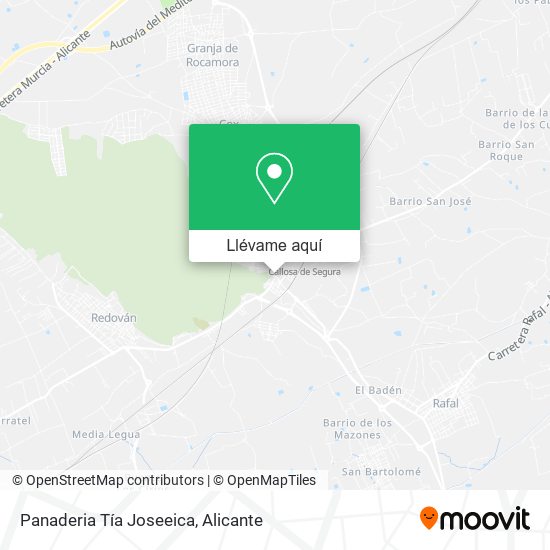 Mapa Panaderia Tía Joseeica