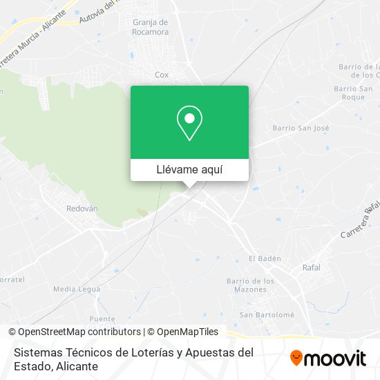 Mapa Sistemas Técnicos de Loterías y Apuestas del Estado