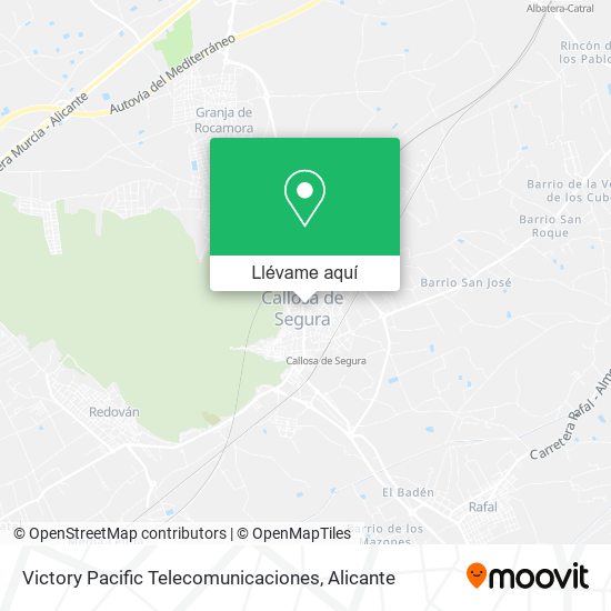 Mapa Victory Pacific Telecomunicaciones