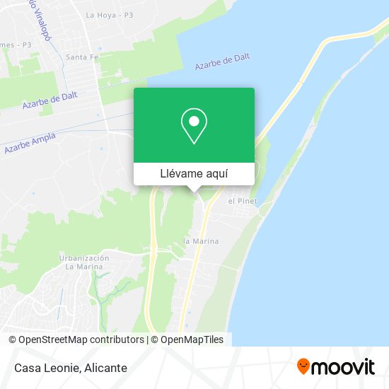 Mapa Casa Leonie