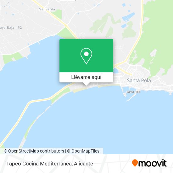 Mapa Tapeo Cocina Mediterránea