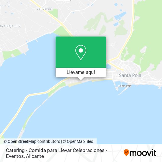 Mapa Catering - Comida para Llevar Celebraciones - Eventos