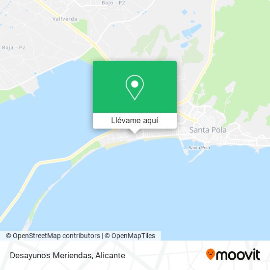 Mapa Desayunos Meriendas