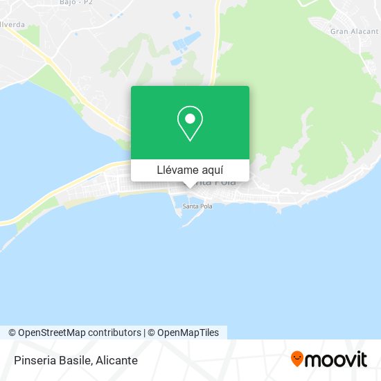 Mapa Pinseria Basile
