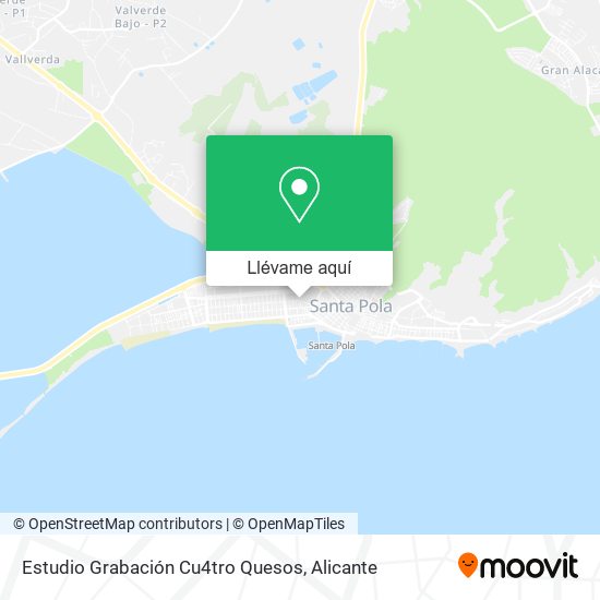 Mapa Estudio Grabación Cu4tro Quesos