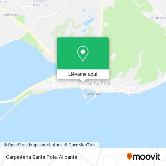 Mapa Carpintería Santa Pola