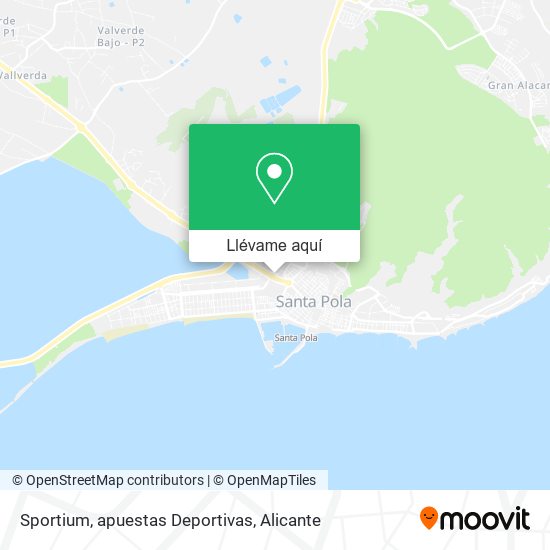 Mapa Sportium, apuestas Deportivas