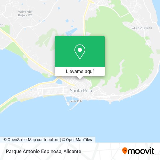 Mapa Parque Antonio Espinosa