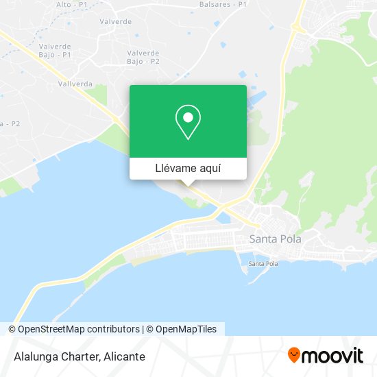 Mapa Alalunga Charter