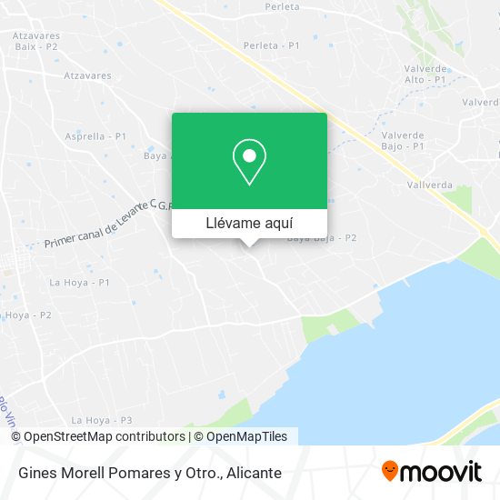 Mapa Gines Morell Pomares y Otro.