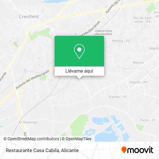 Mapa Restaurante Casa Cabila