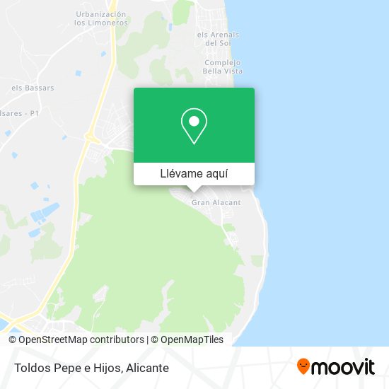 Mapa Toldos Pepe e Hijos
