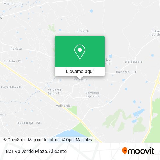 Mapa Bar Valverde Plaza