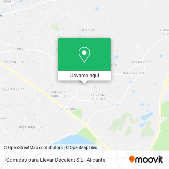 Mapa Comidas para Llevar Decalent,S.L.