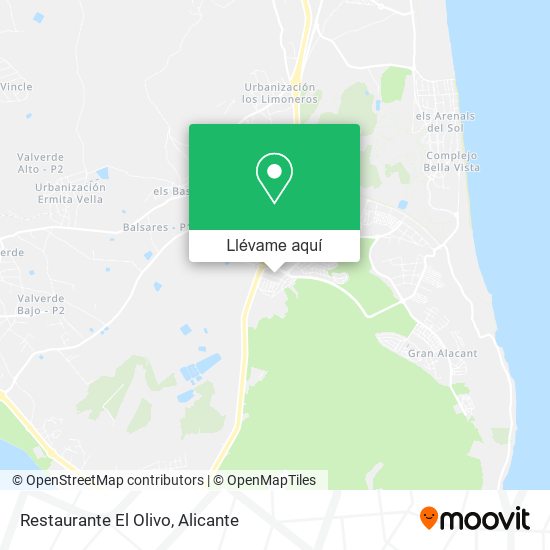 Mapa Restaurante El Olivo