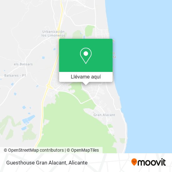 Mapa Guesthouse Gran Alacant