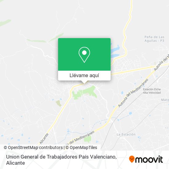 Mapa Union General de Trabajadores País Valenciano