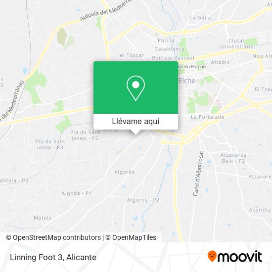 Mapa Linning Foot 3